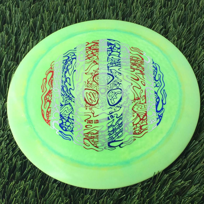 Discraft ESP Glow Nuke with 2023 Ledgestone Edition - Wave 3 Stamp - 172g Lime Green