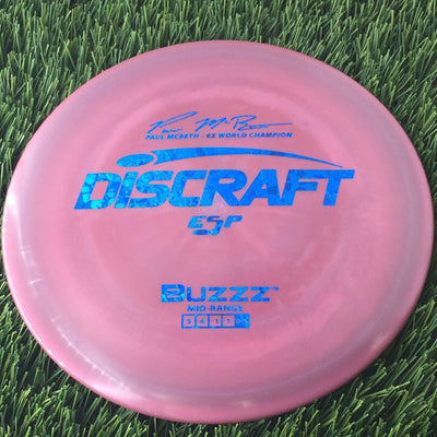 Discraft ESP Buzzz with Paul McBeth - 6x World Champion Signature Stamp - 172g Dark Red