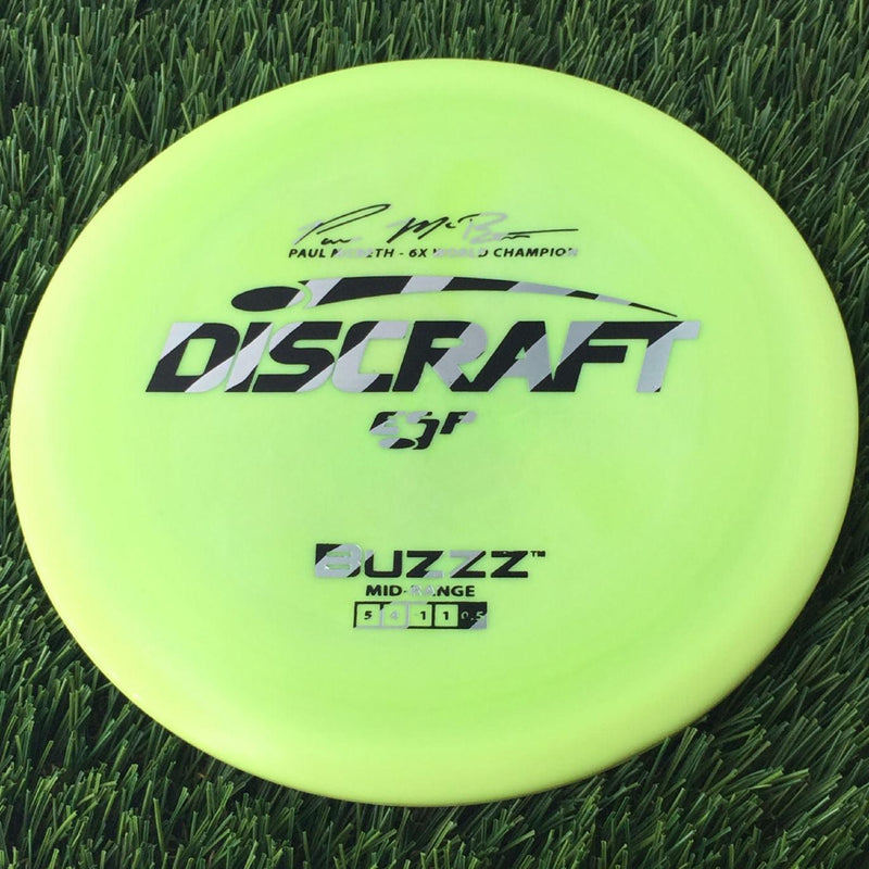 Discraft ESP Buzzz with Paul McBeth - 6x World Champion Signature Stamp - 172g Lime Green