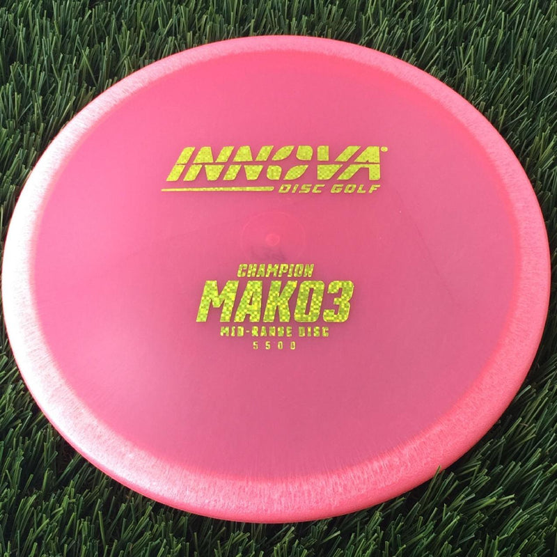 Innova Champion Mako3 with Burst Logo Stock Stamp - 139g - Translucent Pink