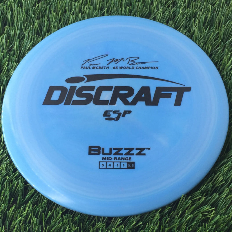 Discraft ESP Buzzz with Paul McBeth - 6x World Champion Signature Stamp - 174g Blue