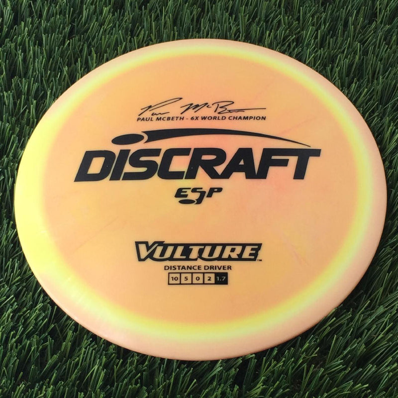 Discraft ESP Vulture with Paul McBeth - 6x World Champion Signature Stamp - 169g Orange