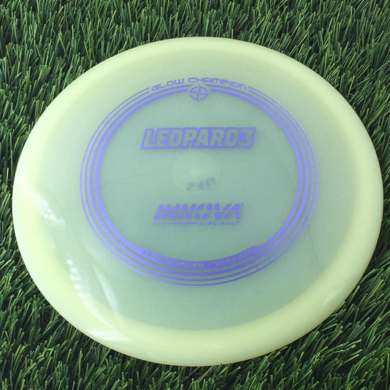 Innova Champion Glow Leopard3 with Burst Logo Stock Stamp - 175g - Translucent Glow