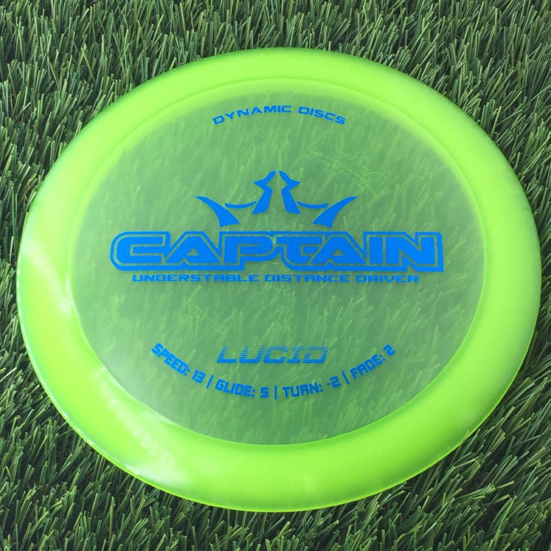 Dynamic Discs Lucid Captain - 172g - Translucent Light Green