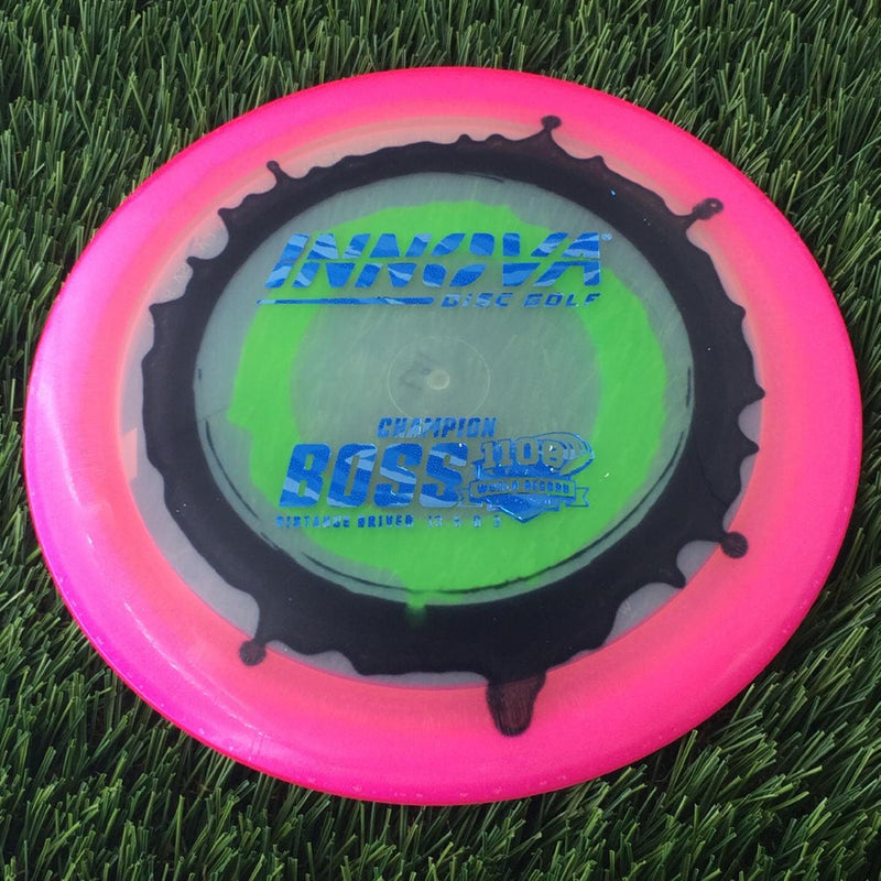 Innova Champion I-Dye Boss with Burst Logo Stock 1108 Feet World Record Stamp - 167g - Translucent Dyed