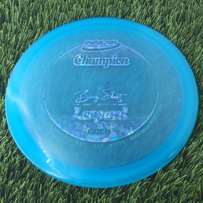 Innova Champion Leopard with Barry Schultz - 2x World Champion Signature Stamp - 175g - Translucent Blue