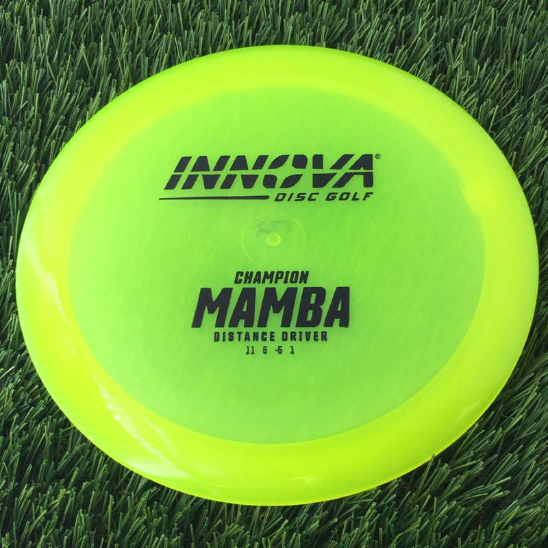 Innova Champion Mamba with Burst Logo Stock Stamp - 172g - Translucent Yellow