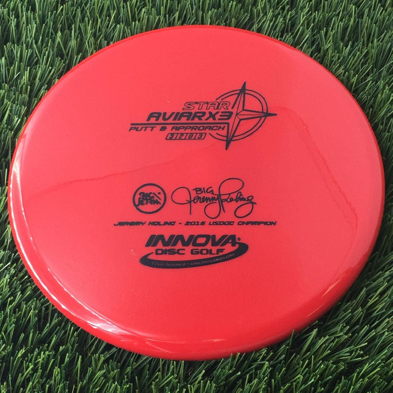 Innova Star AviarX3 with Big Jerm - Jeremy Koling - 2016 USDGC Champion Stamp - 175g Red