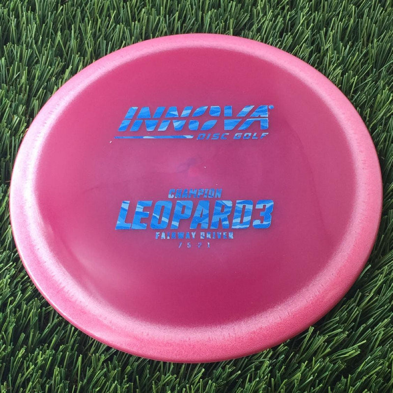 Innova Champion Leopard3 with Burst Logo Stock Stamp - 150g - Translucent Dark Pink