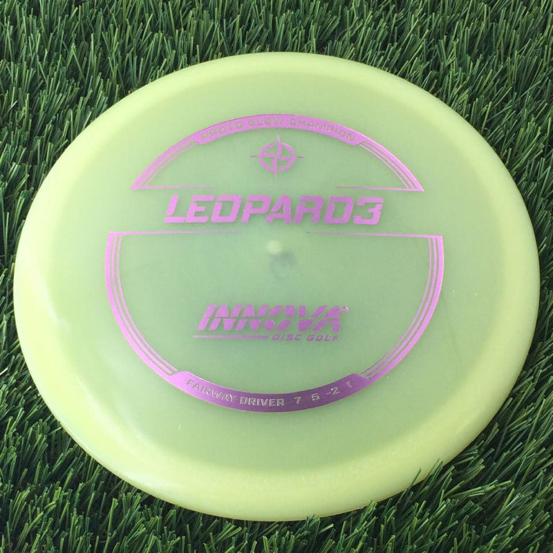 Innova Proto Glow Champion Leopard3 with Burst Logo Stock Stamp - 175g - Translucent Glow