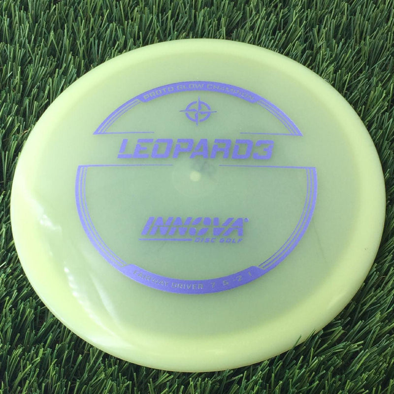 Innova Proto Glow Champion Leopard3 with Burst Logo Stock Stamp - 175g - Translucent Glow