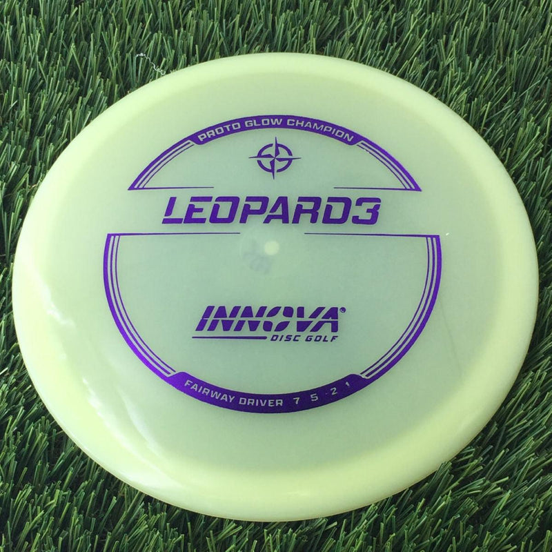 Innova Proto Glow Champion Leopard3 with Burst Logo Stock Stamp - 175g - Translucent Glow