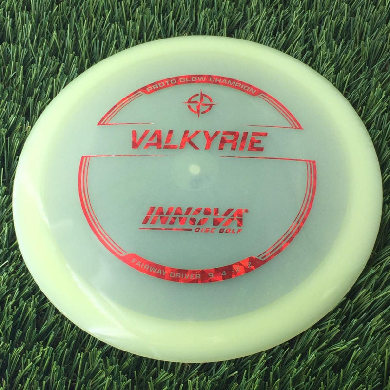 Innova Proto Glow Champion Valkyrie with Burst Logo Stock Stamp - 170g - Translucent Glow