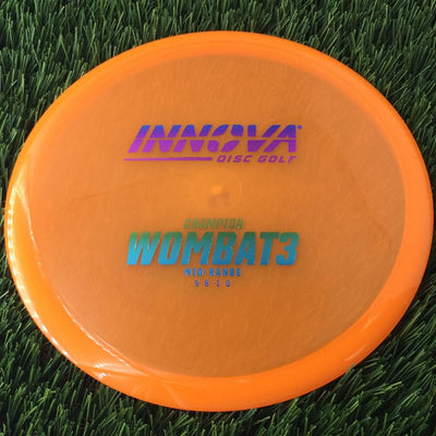 Innova Champion Wombat3 with Burst Logo Stock Stamp - 171g - Translucent Orange