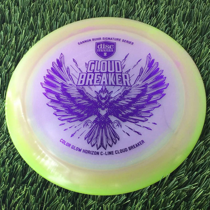 Discmania Horizon C-Line Color Glow Cloud Breaker with Gannon Buhr Signature Series 2024 Stamp - 173g - Translucent Off Purple