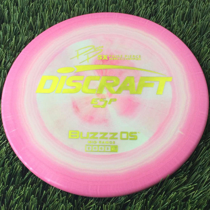 Discraft ESP BuzzzOS with PP 29190 5X Paige Pierce World Champion Stamp - 174g Off Pink