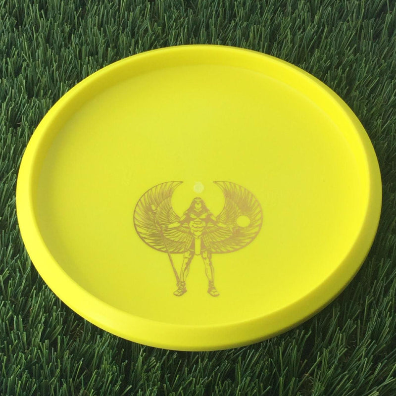 Discmania Italian D-Line Flex 2 P2 with Stock Top with Sky God Mini Bottom Stamp - 173g Yellow