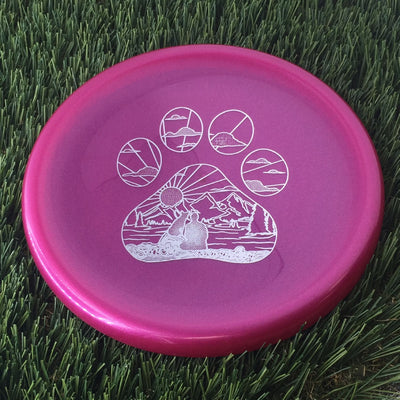 Kastaplast K1 Hard Berg X with Stacie Rawnsley Tour Series 2024 - Pawprint Sunset Stamp - 175g - Translucent Purple