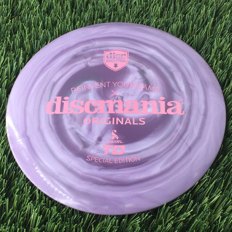 Discmania Swirly S-Line TD with Reinvent Your Game x Discmania Originals Special Edition Stamp - 172g Purple