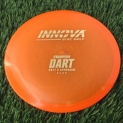 Innova Champion Dart with Burst Logo Stock Stamp - 172g - Translucent Orange