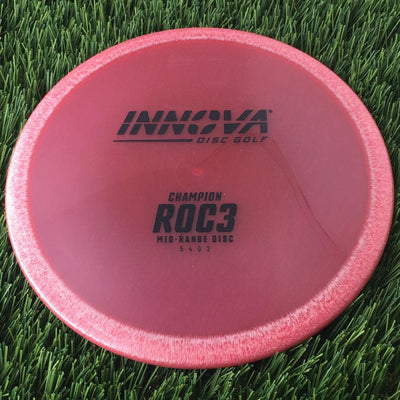 Innova Champion Roc3 with Burst Logo Stock Stamp - 136g - Translucent Light Red