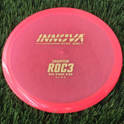 Innova Champion Roc3 with Burst Logo Stock Stamp - 172g - Translucent Pink