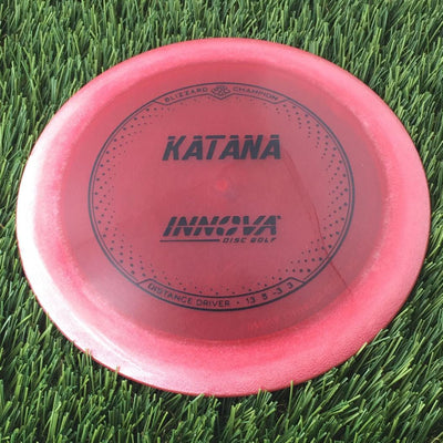 Innova Champion Blizzard Katana with Burst Logo Stock Stamp - 158g - Translucent Red