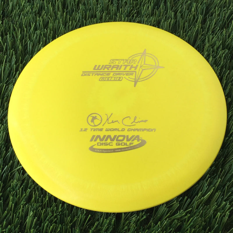 Innova Star Wraith with Ken Climo 12 Time World Champion Signature Stamp - 134g Yellow