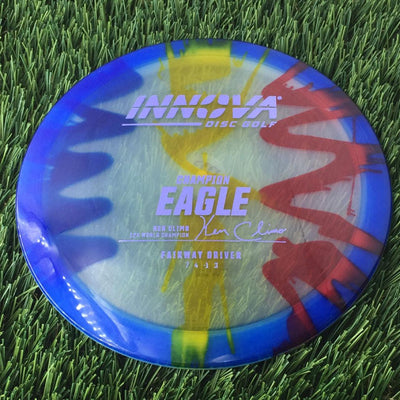 Innova Champion I-Dye Eagle with Ken Climo 12x World Champion Burst Logo Stamp - 175g - Translucent Dyed