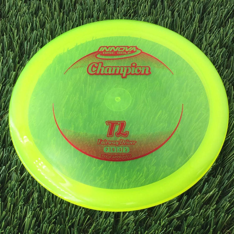 Innova Champion TL with Circle Fade Stock Stamp - 163g - Translucent Yellow