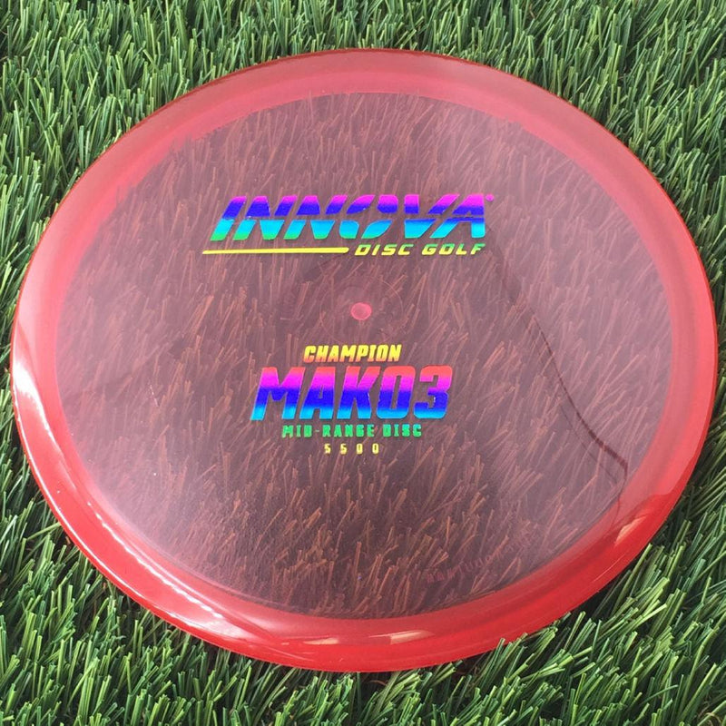 Innova Champion Mako3 with Burst Logo Stock Stamp - 180g - Translucent Red