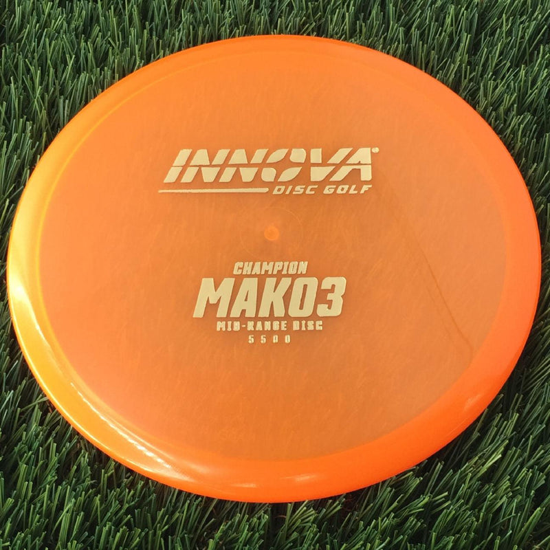 Innova Champion Mako3 with Burst Logo Stock Stamp - 176g - Translucent Orange