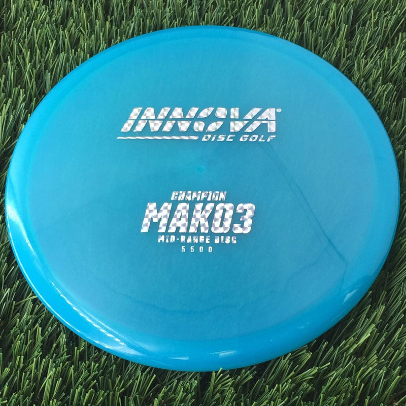 Innova Champion Mako3 with Burst Logo Stock Stamp - 173g - Translucent Light Blue