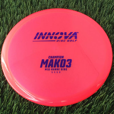 Innova Champion Mako3 with Burst Logo Stock Stamp - 174g - Translucent Neon Pink