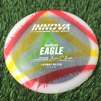 Innova Champion I-Dye Eagle with Ken Climo 12x World Champion Burst Logo Stamp - 175g - Translucent Dyed