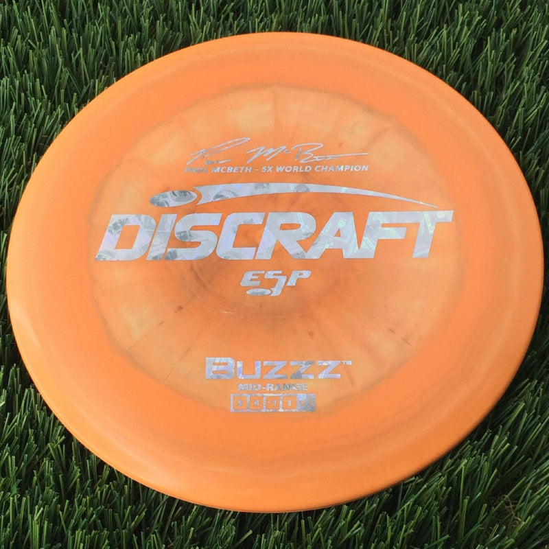 Discraft ESP Buzzz with Paul McBeth - 5x World Champion Signature Stamp - 180g Orange