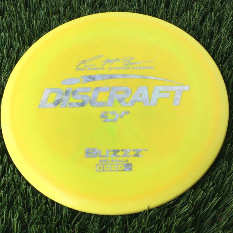 Discraft ESP Buzzz with Paul McBeth - 5x World Champion Signature Stamp - 180g Yellow