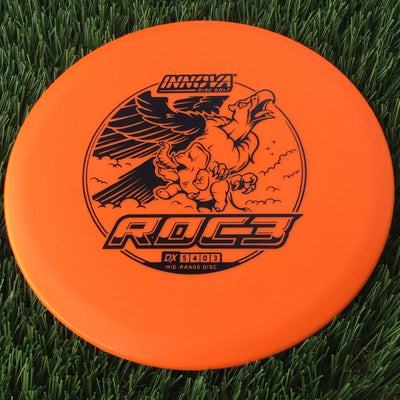 Innova DX Roc3 with Burst Logo Stock Character Stamp - 176g Orange