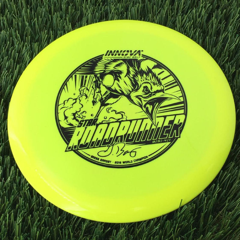 Innova Star Roadrunner with Gregg Barsby - 2018 World Champion with Burst Logo Stamp - 167g Yellow