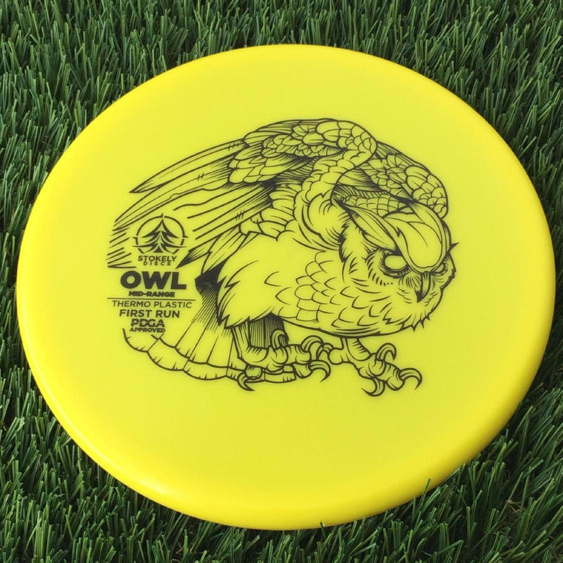 Stokely Thermo Owl with First Run Stamp - 171g Yellow