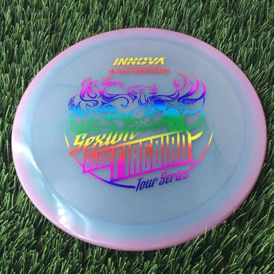 Innova Proto Color Glow Champion Firebird with Nate Sexton "Sexybird" 10 Year Anniversary Tour Series Stamp - 175g - Translucent Bluish Purple