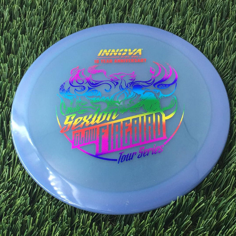 Innova Proto Color Glow Champion Firebird with Nate Sexton "Sexybird" 10 Year Anniversary Tour Series Stamp - 175g - Translucent Purple