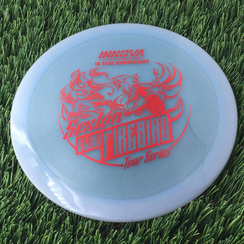 Innova Proto Color Glow Champion Firebird with Nate Sexton "Sexybird" 10 Year Anniversary Tour Series Stamp - 175g - Translucent Muted Blue