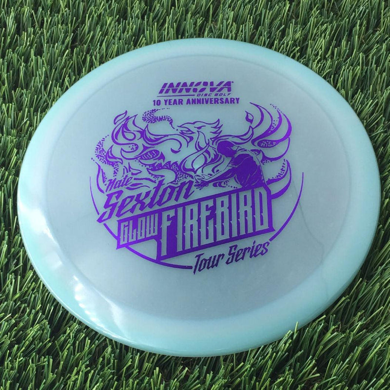 Innova Proto Color Glow Champion Firebird with Nate Sexton "Sexybird" 10 Year Anniversary Tour Series Stamp - 175g - Translucent Muted Green