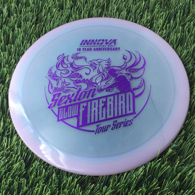 Innova Proto Color Glow Champion Firebird with Nate Sexton "Sexybird" 10 Year Anniversary Tour Series Stamp - 175g - Translucent Muted Purple