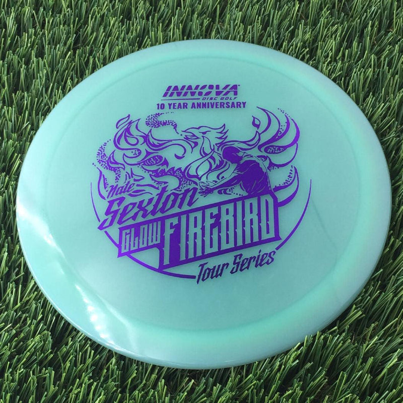 Innova Proto Color Glow Champion Firebird with Nate Sexton "Sexybird" 10 Year Anniversary Tour Series Stamp - 175g - Translucent Green