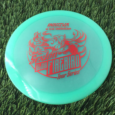 Innova Proto Color Glow Champion Firebird with Nate Sexton "Sexybird" 10 Year Anniversary Tour Series Stamp - 175g - Translucent Green