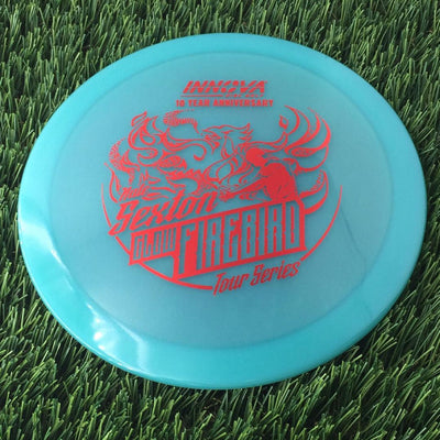 Innova Proto Color Glow Champion Firebird with Nate Sexton "Sexybird" 10 Year Anniversary Tour Series Stamp - 175g - Translucent Blue