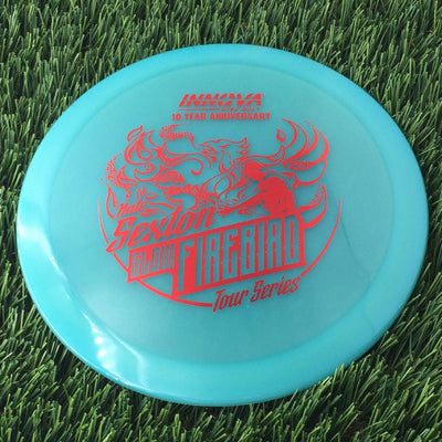 Innova Proto Color Glow Champion Firebird with Nate Sexton "Sexybird" 10 Year Anniversary Tour Series Stamp - 175g - Translucent Muted Blue