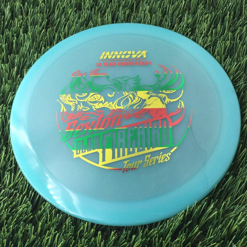 Innova Proto Color Glow Champion Firebird with Nate Sexton "Sexybird" 10 Year Anniversary Tour Series Stamp - 175g - Translucent Muted Blue